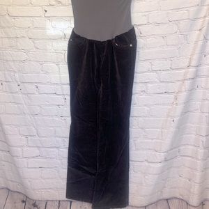 Oh Baby By Motherhood Black Corduroy Maternity Pants Size Medium